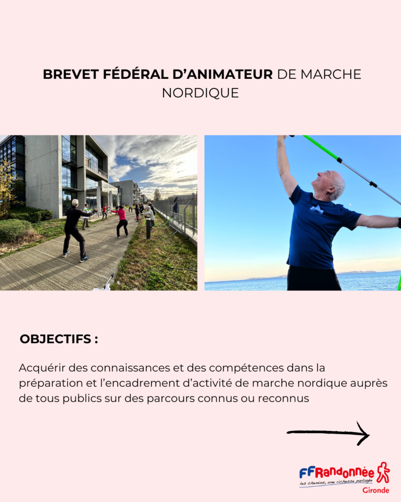 brevet fédéral d'animateur de marche nordique 